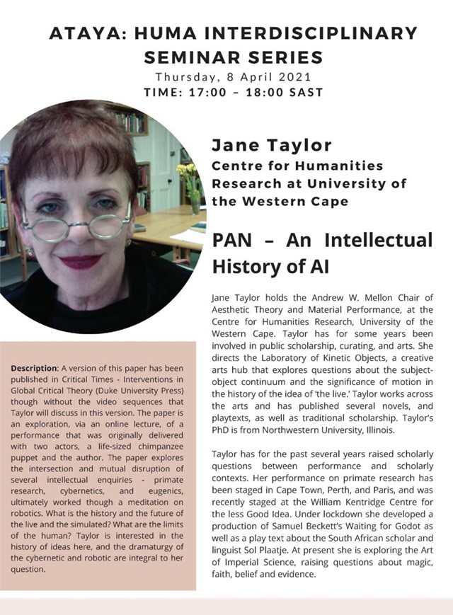 PAN: An Intellectual History of AI - The Centre for Humanities Research